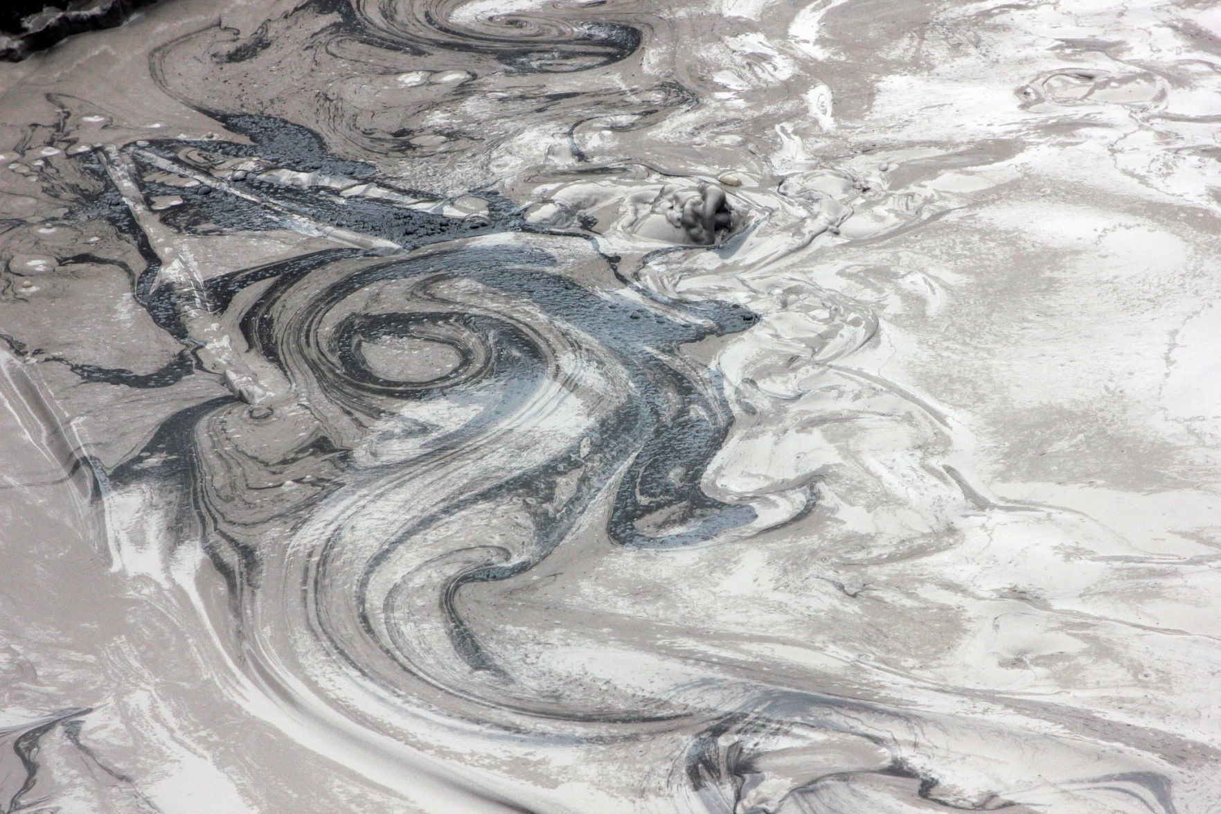 Swirling mud